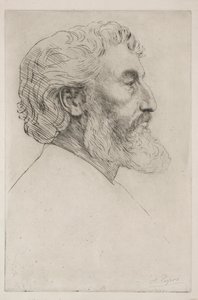 Sir Frederick Leighton első tányér portréja. alkotó: Alphonse Legros