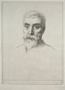 Sir Hiram S. Maxim portréja alkotó: Alphonse Legros