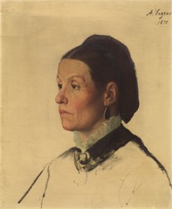 Női portré, 1875. alkotó: Alphonse Legros