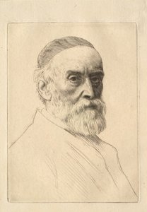 G. F. Watts (1817–1904) festő portréja alkotó: Alphonse Legros