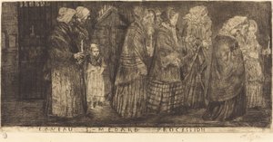 Körmenet Szent Medárd sírjában alkotó: Alphonse Legros