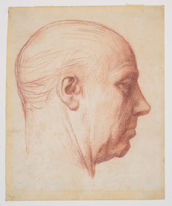 Egy férfi profilja alkotó: Alphonse Legros