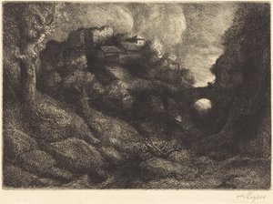 Emlék Olaszországról alkotó: Alphonse Legros