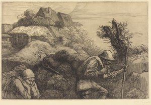 Visszatérés az erdőből alkotó: Alphonse Legros