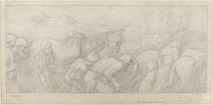 A parasztok visszatérése. alkotó: Alphonse Legros