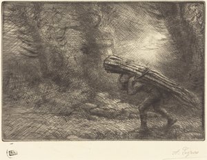 Visszatérés a kunyhóhoz alkotó: Alphonse Legros