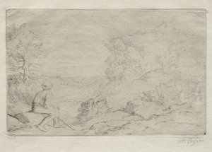 Sziklák. alkotó: Alphonse Legros