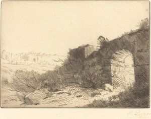 Római rom (Ruine romaine) alkotó: Alphonse Legros