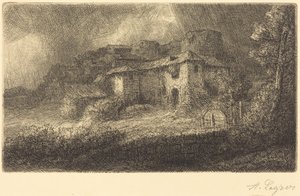 Egy kastély romjai alkotó: Alphonse Legros