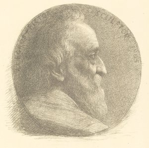 Önarckép, Medál, No.1, 9. tábla alkotó: Alphonse Legros