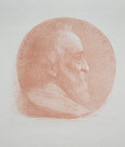 Önarckép, 2. sz. medál (11. tábla) alkotó: Alphonse Legros