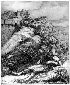 Pásztor pihenő, 1860-1910 1924 alkotó: Alphonse Legros