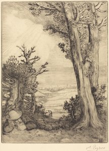 Szieszta vidéken alkotó: Alphonse Legros