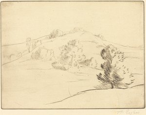 Kis domb (Le coteau) alkotó: Alphonse Legros