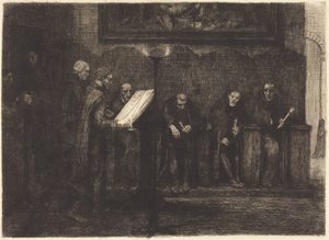 Spanish Singers (A spanyol énekesek) alkotó: Alphonse Legros