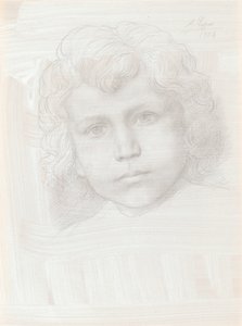 Tanulmány az Ámor fejéről, 1904. alkotó: Alphonse Legros
