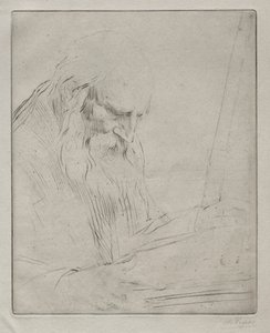 Tanulmány egy olvasó emberről alkotó: Alphonse Legros