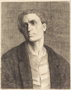 Egy férfi fejének tanulmánya (Etude de tete d’homme) alkotó: Alphonse Legros