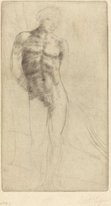 Egy aktfigura tanulmányozása Etude de figure nue. alkotó: Alphonse Legros