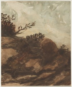 Sunset Over the Hill, 1800-as évek utolsó fele. alkotó: Alphonse Legros