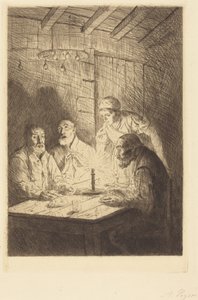 A szegények vacsorája alkotó: Alphonse Legros