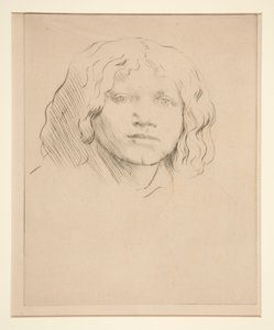 Egy olasz gyermek feje alkotó: Alphonse Legros