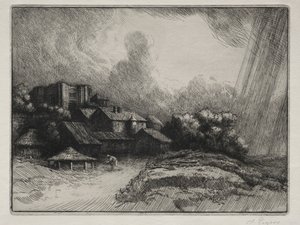 Az Abbey Farm alkotó: Alphonse Legros