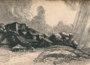The Abbey Farm, 1893 alkotó: Alphonse Legros