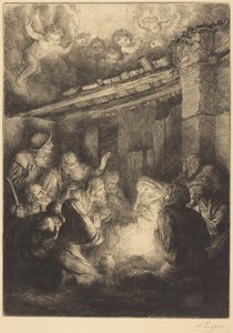 A pásztorok imádása alkotó: Alphonse Legros