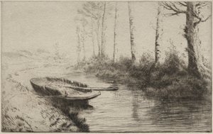 A csatorna, reggel alkotó: Alphonse Legros
