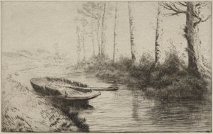 A csatorna, reggel. alkotó: Alphonse Legros