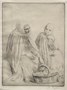 A tojáskereskedők (1. tányér) alkotó: Alphonse Legros