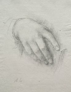 Nora E. Legros keze. alkotó: Alphonse Legros