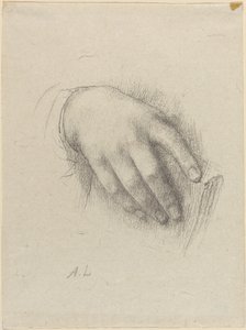 A művész lányának keze alkotó: Alphonse Legros