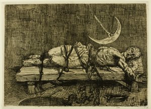 A gödör és az inga, második lemez alkotó: Alphonse Legros