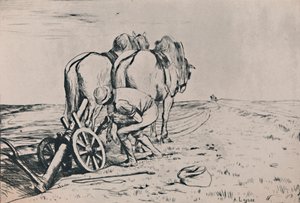 Az eke, 19. század közepe-vége, 1946 alkotó: Alphonse Legros