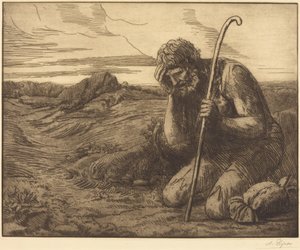 A tékozló fiú, 6. lap („A tékozló gyermek”) alkotó: Alphonse Legros