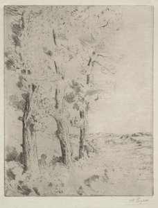 Az olvasó: Az előadás a fák alatt alkotó: Alphonse Legros