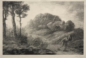 The Return of the Fagot Gatherer (2. állam) alkotó: Alphonse Legros