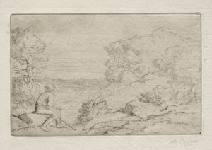 A sziklák. alkotó: Alphonse Legros