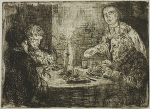 A vacsora alkotó: Alphonse Legros