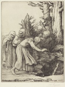 A Halál diadala: A Halál lakóhelyet készít a hajléktalanok számára (Le triomphe de la Mort: La mort a prepare une demeure a des abandonnees) alkotó: Alphonse Legros