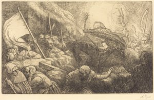 A halál diadala: Kiáltvány alkotó: Alphonse Legros