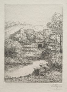A Mosóhely, a Mosónők (Le Lavoir, Dite "Les Laveuses") alkotó: Alphonse Legros