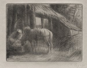Az öntöző hely (2. tányér) alkotó: Alphonse Legros