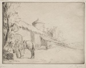 Az öntöző hely (2. tányér) alkotó: Alphonse Legros