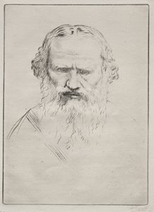 Tolsztoj. alkotó: Alphonse Legros