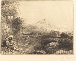 Utazó pihen alkotó: Alphonse Legros