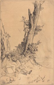 Utazók pihennek alkotó: Alphonse Legros