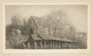 Egy régi fogadó alkotó: Alphonse Legros